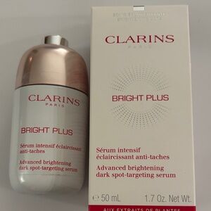 Clarins Bright Plus Advanced Serum - Silver and White